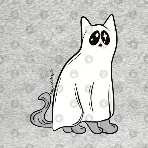 Ghost cat by SugarSaltSpice